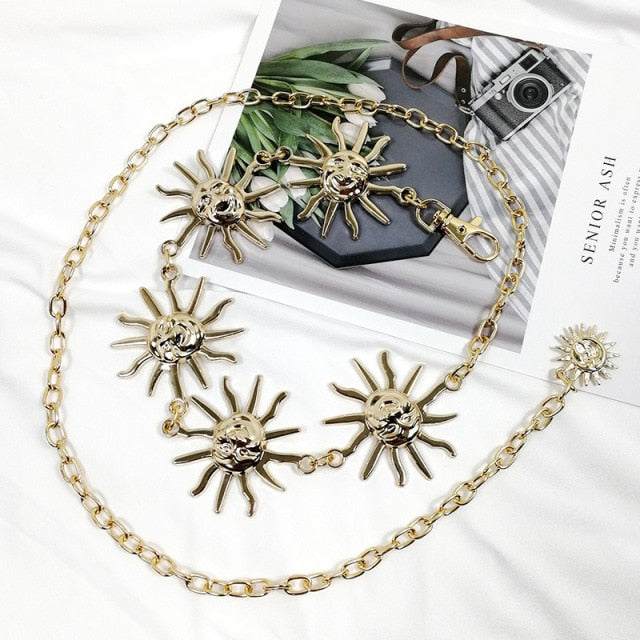 Gold Chain Belt Ladies Waist Metal  High Quality