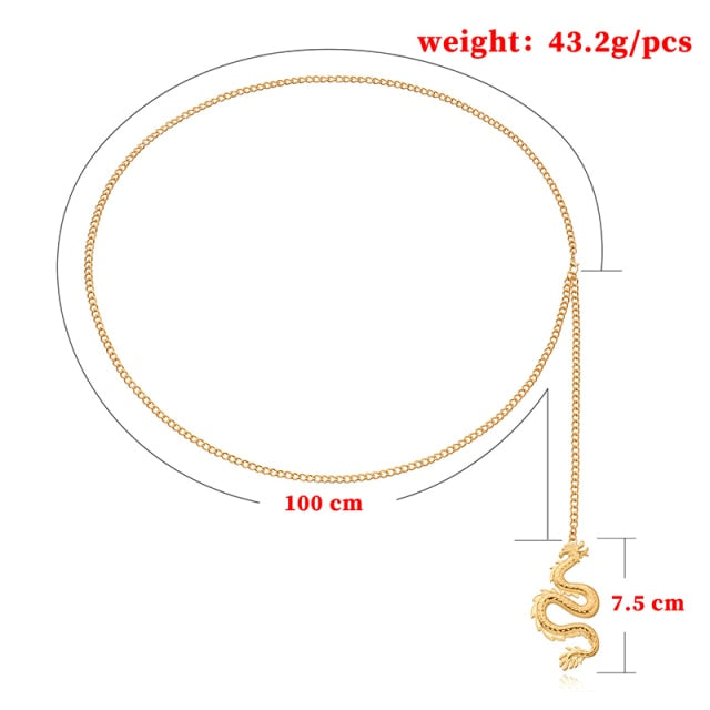 Gold Chain Belt Ladies Waist Metal  High Quality
