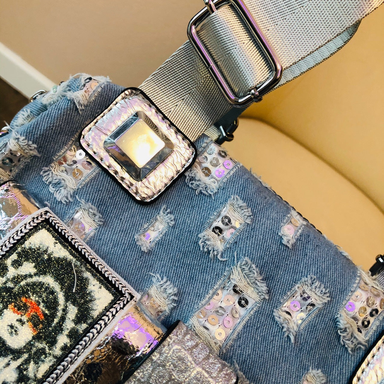 Women Fashion Artificial Leather Messenger Crossbody Bag