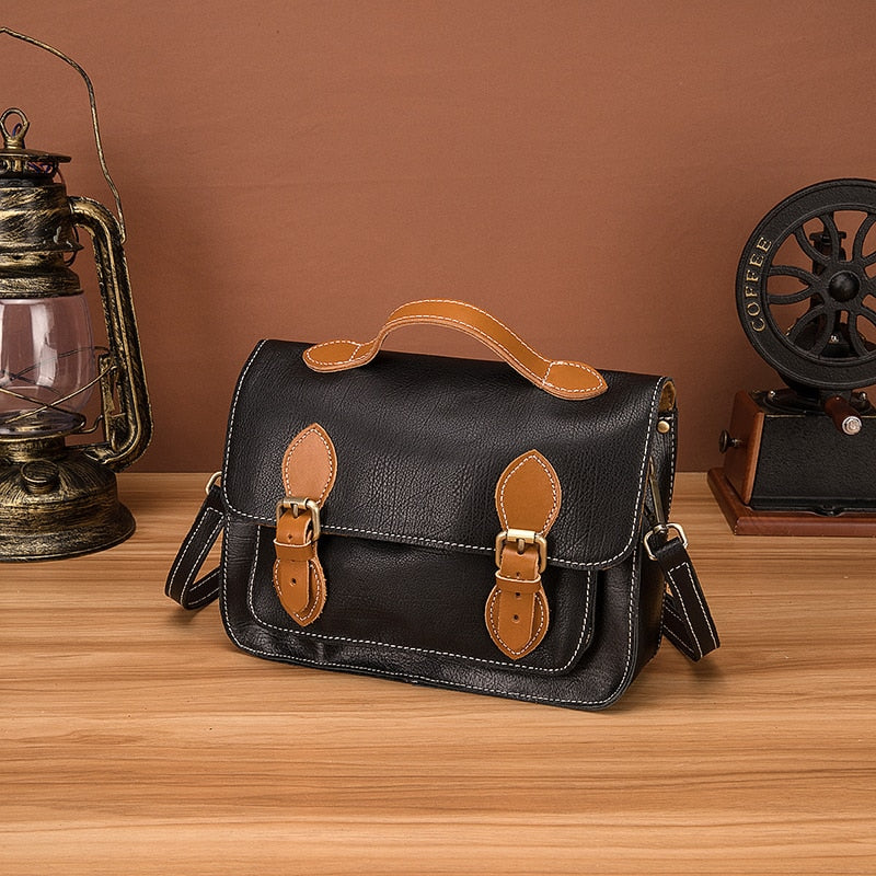Quality Genuine Leather Women Messenger Over The Shoulder Tote