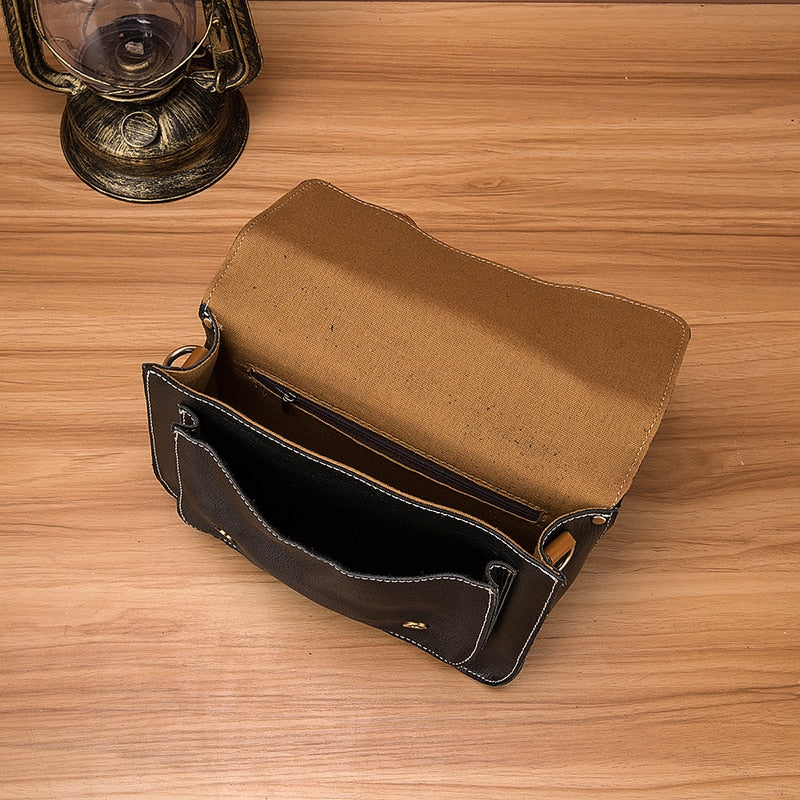 Quality Genuine Leather Women Messenger Over The Shoulder Tote