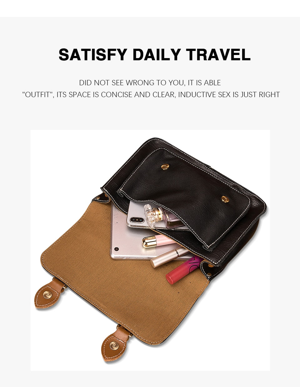 Quality Genuine Leather Women Messenger Over The Shoulder Tote