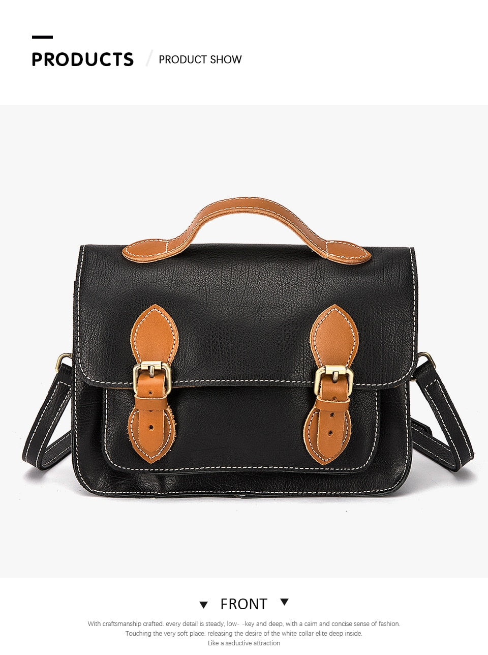 Quality Genuine Leather Women Messenger Over The Shoulder Tote