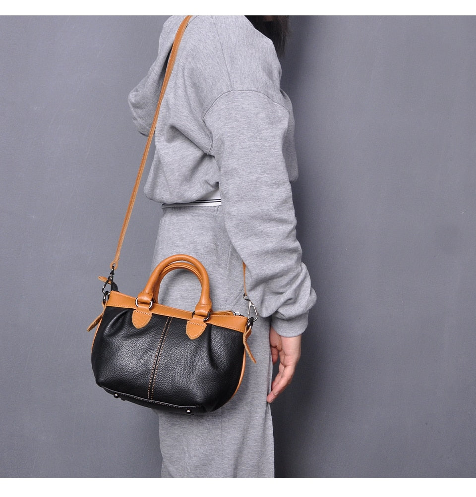 Soft Real Leather Luxury Designer Shopper Women Fashion Mini Purse Handbag