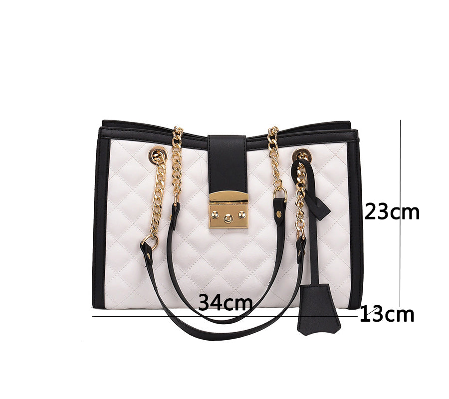 Large Capacity Pu Leather Chain Crossbody Bag High Quality