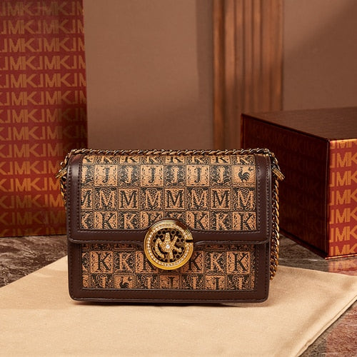 MKJ Luxury Inspired Handbag Women Genuine leather Crossbody