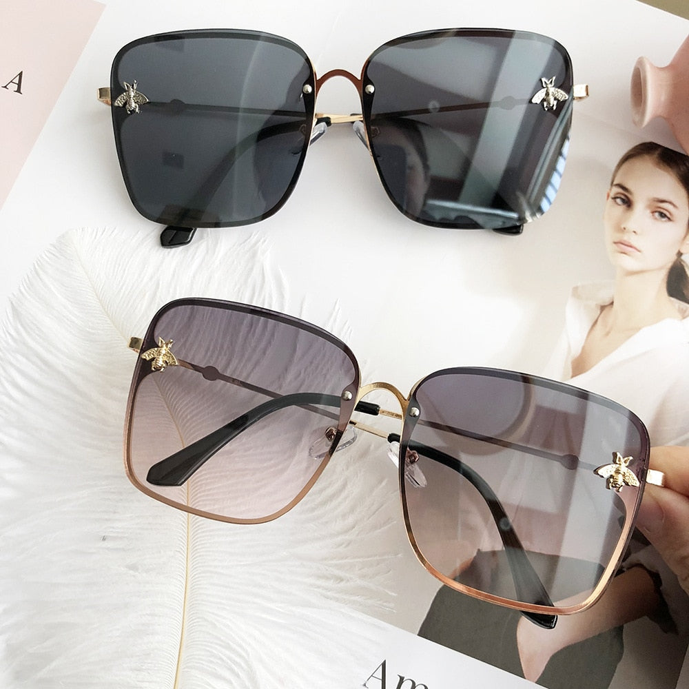 Luxury Square Bee Sunglasses