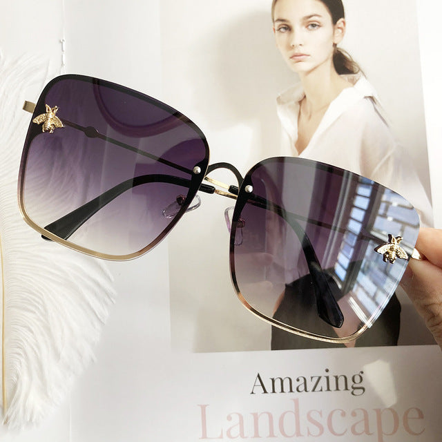 Luxury Square Bee Sunglasses