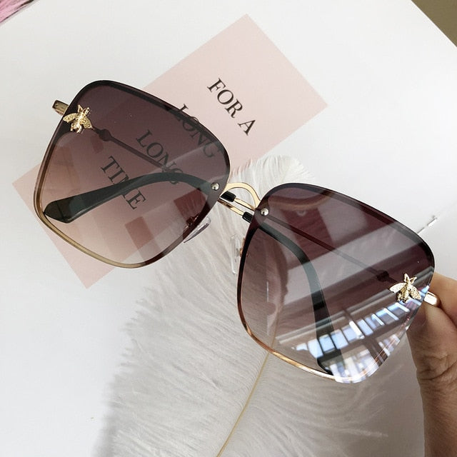 Luxury Square Bee Sunglasses